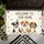 Three Happy Puppies Welcome Home Hearts Dog Bones - Home Decor Gift for Dog Lover Doormat - 6