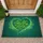 Sparkling Good Luck Clover Heart - Home Decor Gift Doormat - 1