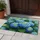 Vibrant Botanical Hydrangea Blooms Lush Greenery - Home Decor Gift Doormat - 5