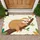 Sleeping Sloth Curled Tree Branch Green Leaf - Home Decor Gift for Sloth Lover Doormat - 1