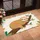 Sleeping Sloth Curled Tree Branch Green Leaf - Home Decor Gift for Sloth Lover Doormat - 4