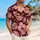 Vintage Tropical Flowers and Leaves for Resort Vacation Cruise Wear and Beach Parties Hawaiian Shirt - 6