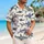 Vintage Shark School Ocean Motif For Beach Vacation Cruise Wear And Coastal Style Hawaiian Shirt - 6