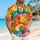 Retro Rainbow Peace Signs And Tropical Flowers For Festivals, Beach Days And Parties Hawaiian Shirt - 6