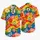 Retro Rainbow Peace Signs And Tropical Flowers For Festivals, Beach Days And Parties Hawaiian Shirt - 5