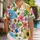 Retro Tropical Flowers And Monstera Blooms For Beach Vacations And Summer Parties Hawaiian Shirt - 1