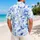 Indigo Blue Tropical Florals For Resort Vacations And Coastal Getaways For Women Hawaiian Shirt - 2