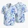 Indigo Blue Tropical Florals For Resort Vacations And Coastal Getaways For Women Hawaiian Shirt - 5