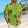 Cute Green Bow Tie Frogs Tropical Leaves for Beach Parties, Summer Getaways, and Frog Lovers Hawaiian Shirt - 6