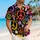 Retro Peace Signs Flowers And Mushrooms For Festivals Beach Vacations And Summer Parties Hawaiian Shirt - 6