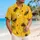Tropical Honeybee And Honeycomb Plumeria Island Festival Style For Women And Men Hawaiian Shirt - 6
