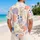 Pink Baby Elephant Tropical Floral Resort Wear for Women and Couples Travel Getaways Hawaiian Shirt - 2