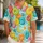 Colorful Cereal Rings Tropical Fruit Plumeria For Beach Parties And Vacation Style Hawaiian Shirt - 1