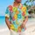 Colorful Cereal Rings Tropical Fruit Plumeria For Beach Parties And Vacation Style Hawaiian Shirt - 6