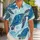 Sea Turtle Ocean Wave Motifs For Beach Travel And Relaxed Coastal Summer Getaways Hawaiian Shirt - 1
