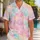 Pastel Mermaid Scales For Beach Vacations, Tropical Resort Travel And Summer Getaways Hawaiian Shirt - 1