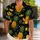 Golden Pineapple Lemon Orange Cosmic Night Tropical Resort Vacation Style For Men Hawaiian Shirt - 1
