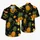 Golden Pineapple Lemon Orange Cosmic Night Tropical Resort Vacation Style For Men Hawaiian Shirt - 5