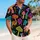 Neon Psychedelic Mushroom Garden for Night Festivals, Beach Trips and Retro Style Fans Hawaiian Shirt - 6