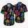 Neon Psychedelic Mushroom Garden for Night Festivals, Beach Trips and Retro Style Fans Hawaiian Shirt - 5
