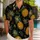 Golden Pineapple Botanical Resort Outfit For Men's Beach Vacation And Luau Events Hawaiian Shirt - 1