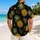 Golden Pineapple Botanical Resort Outfit For Men's Beach Vacation And Luau Events Hawaiian Shirt - 2