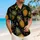Golden Pineapple Botanical Resort Outfit For Men's Beach Vacation And Luau Events Hawaiian Shirt - 6