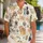 Watercolor Party Puppies With Tropical Flowers For Luau Vacations And Dog Lovers Hawaiian Shirt - 1