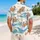 Coral Crab And Blue Wave Coastal Resort Outfit For Beach Trips And Summer Lounging Hawaiian Shirt - 2