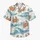 Coral Crab And Blue Wave Coastal Resort Outfit For Beach Trips And Summer Lounging Hawaiian Shirt - 7
