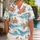 Coral Crab And Blue Wave Coastal Resort Outfit For Beach Trips And Summer Lounging Hawaiian Shirt - 1