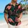 Coral Flamingos And Tropical Leaves For Resort Travel, Beach Getaways, And Vacation Wear Hawaiian Shirt - 6