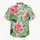 Pink Water Lily And Palm Botanical Beach Resort Wear For Summer Vacation Getaways Hawaiian Shirt - 7
