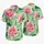 Pink Water Lily And Palm Botanical Beach Resort Wear For Summer Vacation Getaways Hawaiian Shirt - 5