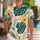 Tropical Monstera And Banana Leaves For Resort Travel And Beach Vacation Outfits Hawaiian Shirt - 1