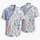 Blue Pink Paisley Patchwork Coastal Resort Vacation Style for Beach Travel Lovers Hawaiian Shirt - 5