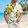 Lemon And Green Leaf Watercolor Resort Style For Summer Beach Travel Menswear Looks Hawaiian Shirt - 6