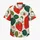 Strawberry Tropical Leaf Resort Style For Beach Vacations And Summer Party Outings Hawaiian Shirt - 7