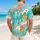Melting Ice Cream Waffle Cone Tropical Candy Motif For Beach Resort Vacation Wear Hawaiian Shirt - 2