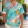 Melting Ice Cream Waffle Cone Tropical Candy Motif For Beach Resort Vacation Wear Hawaiian Shirt - 1