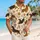 Brown Dachshund Botanical Floral Beach Resort Wear For Dog Lovers And Vacation Days Hawaiian Shirt - 6