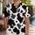 Black And Ivory Cowhide Tropical Leaves For Fun Beach Vacations And Resort Getaways Hawaiian Shirt - 1