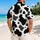 Black And Ivory Cowhide Tropical Leaves For Fun Beach Vacations And Resort Getaways Hawaiian Shirt - 2