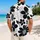 Black And White Tropical Floral Aloha For Beach Vacations, Cruises And Resort Escapes Hawaiian Shirt - 2