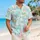 Pastel Tropical Cats With Lagoon Swirls For Resort Travel And Casual Summer Style Hawaiian Shirt - 6