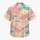 Pastel Tropical Color Blocks And Plumeria Accents For Poolside Resort Travel Hawaiian Shirt - 7