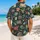 Whimsical Forest Monsters And Tropical Creatures For Beach Vacation Men's Casual Style Hawaiian Shirt - 2
