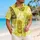 Retro Tiki Masks And Island Flowers For Tropical Vacation Poolside Resort Wear Men Hawaiian Shirt - 6