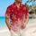 Red And Ivory Snowflakes For Christmas Parties, Ski Trips And Winter Resort Getaways Hawaiian Shirt - 6