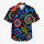 Neon Psychedelic Tropical Swirls For Beach Festivals And Retro Summer Party Wear Hawaiian Shirt - 7